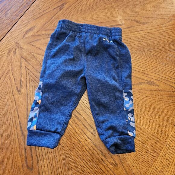 Athletic Works Baby Boys’ Hoodie and Pants Set 2-Piece 6-9 Months Blue Joggers - Picture 3 of 4